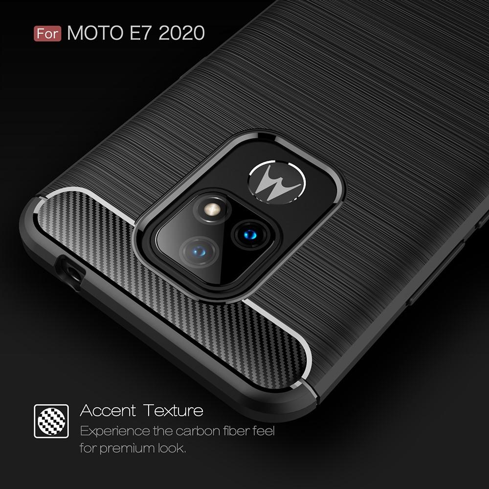 Coque Brushed TPU Case Motorola Moto E7 Black