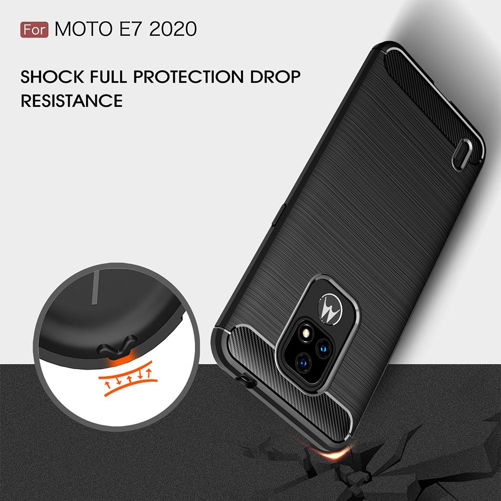 Coque Brushed TPU Case Motorola Moto E7 Black