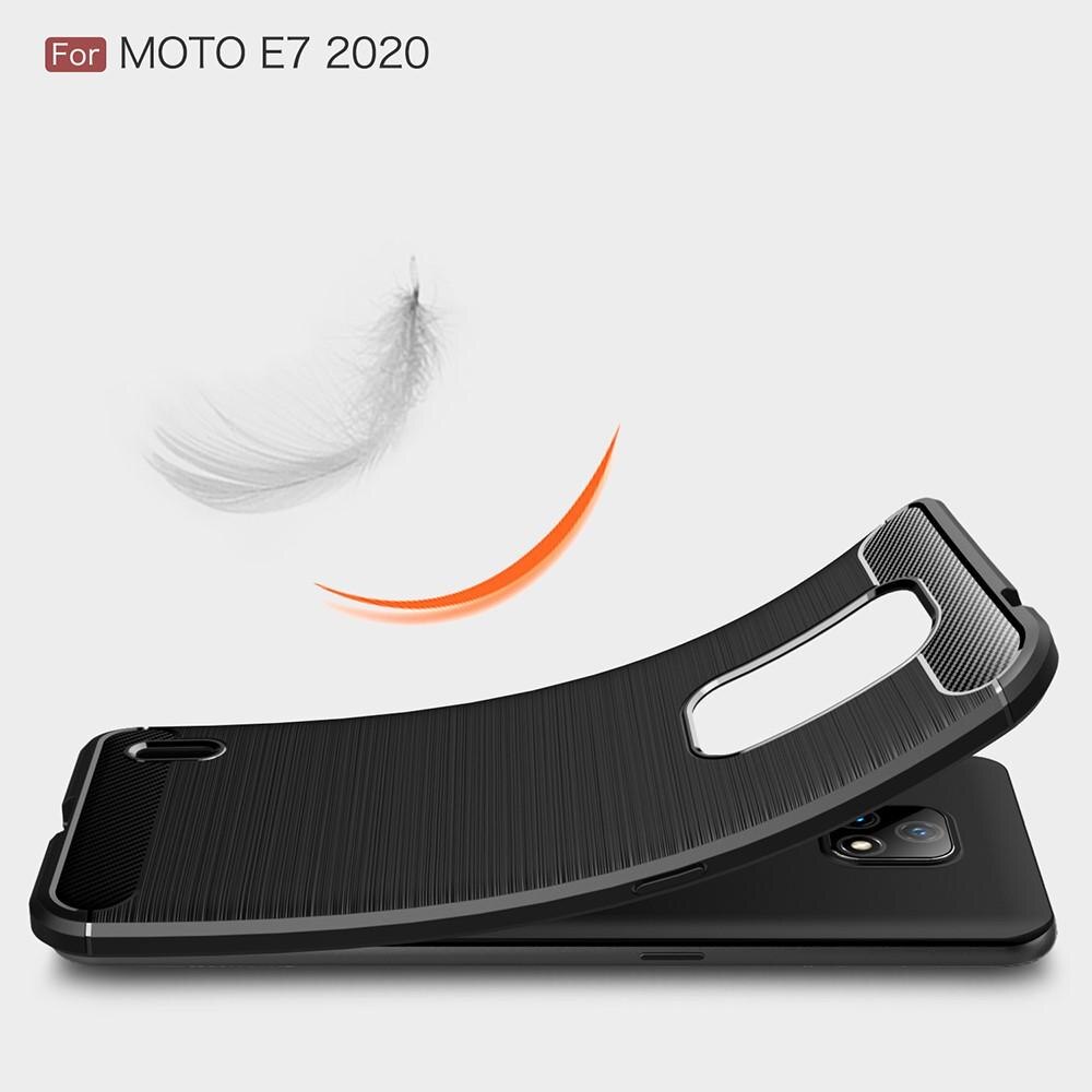 Coque Brushed TPU Case Motorola Moto E7 Black