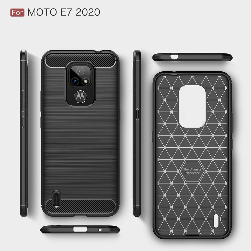 Coque Brushed TPU Case Motorola Moto E7 Black