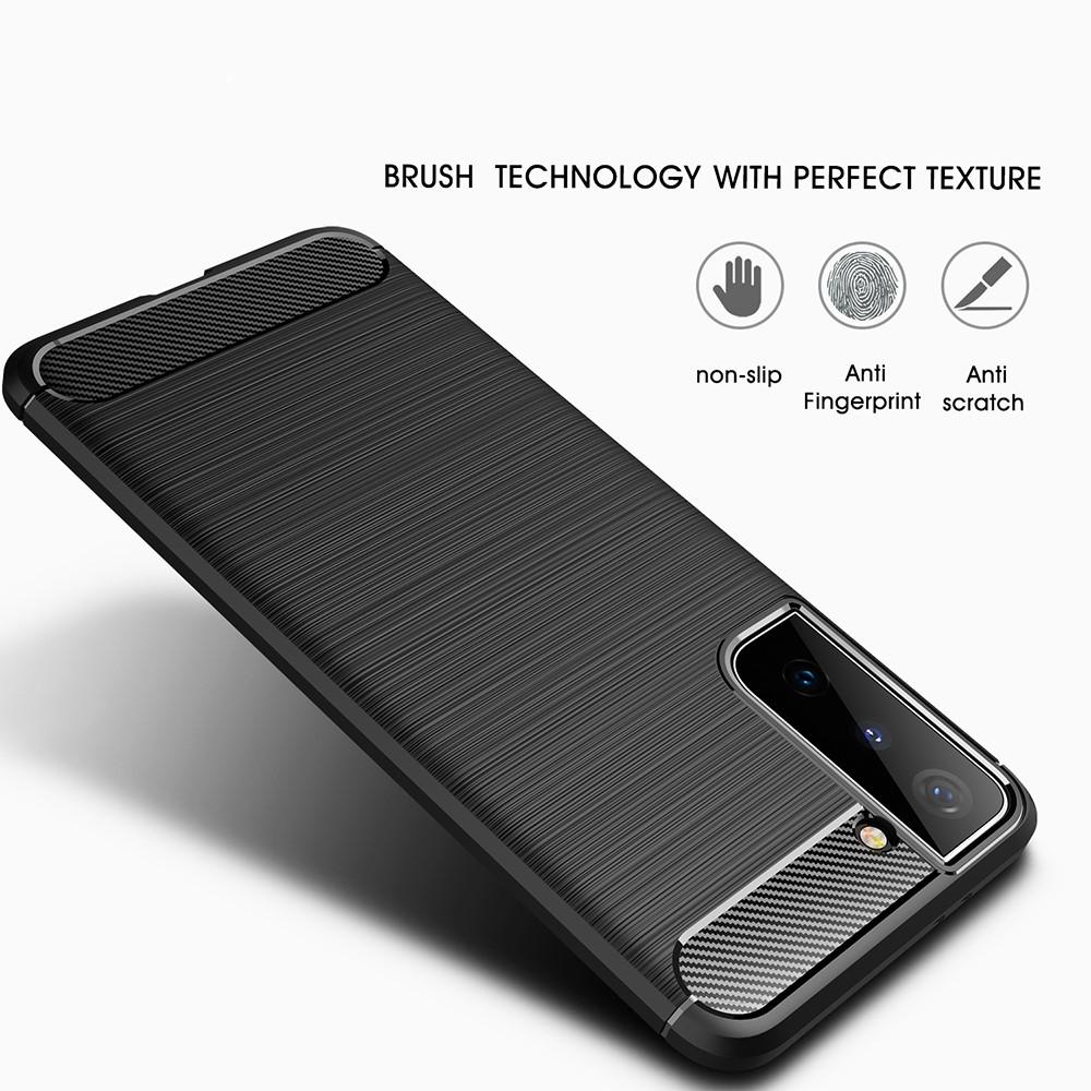 Coque Brushed TPU Case Samsung Galaxy S21 Black