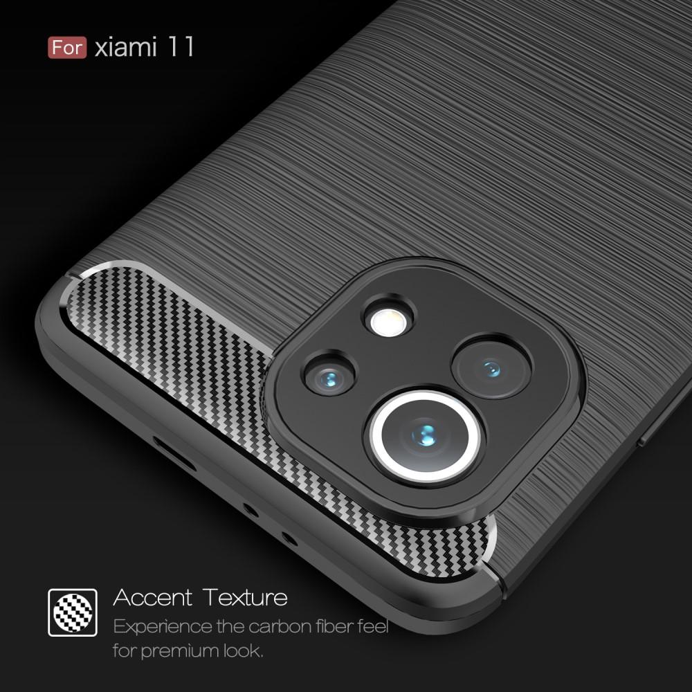 Coque Brushed TPU Case Xiaomi Mi 11 Black