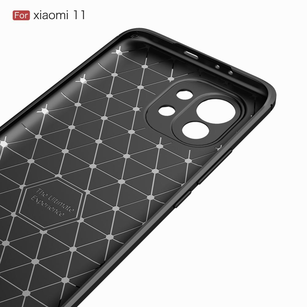 Coque Brushed TPU Case Xiaomi Mi 11 Black