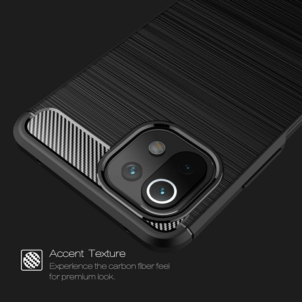 Coque Brushed TPU Case Xiaomi Mi 11 Lite 5G Black