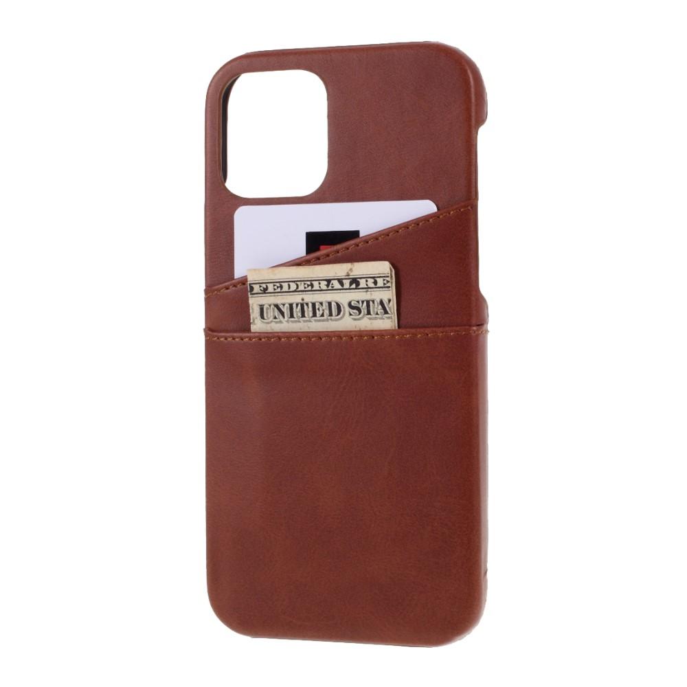 Coque Card Slots iPhone 12/iPhone 12 Pro, Marron