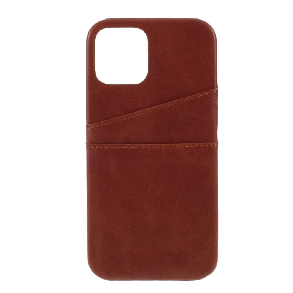 Coque Card Slots iPhone 12/iPhone 12 Pro, Marron