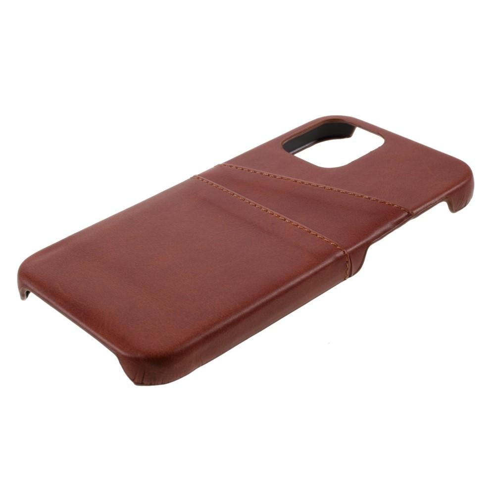 Coque Card Slots iPhone 12/iPhone 12 Pro, Marron