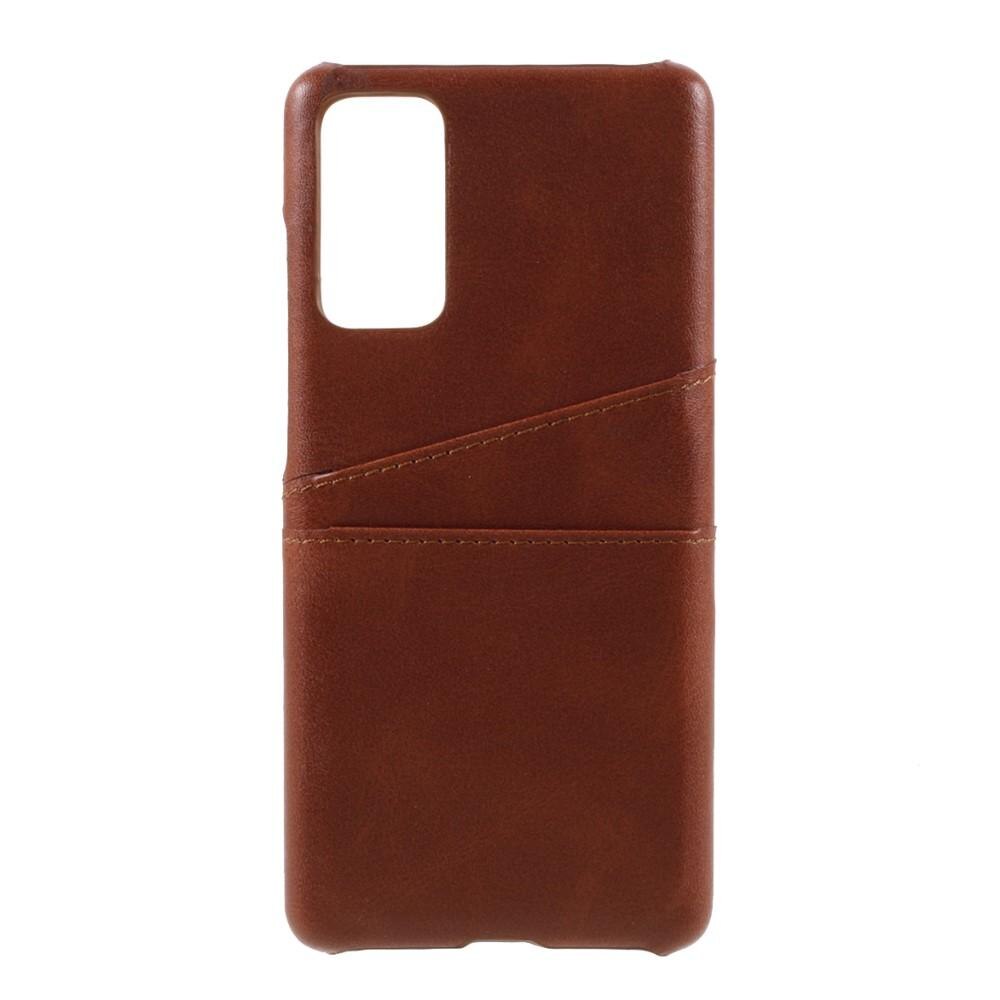 Coque Card Slots Samsung Galaxy S20 FE, Marron