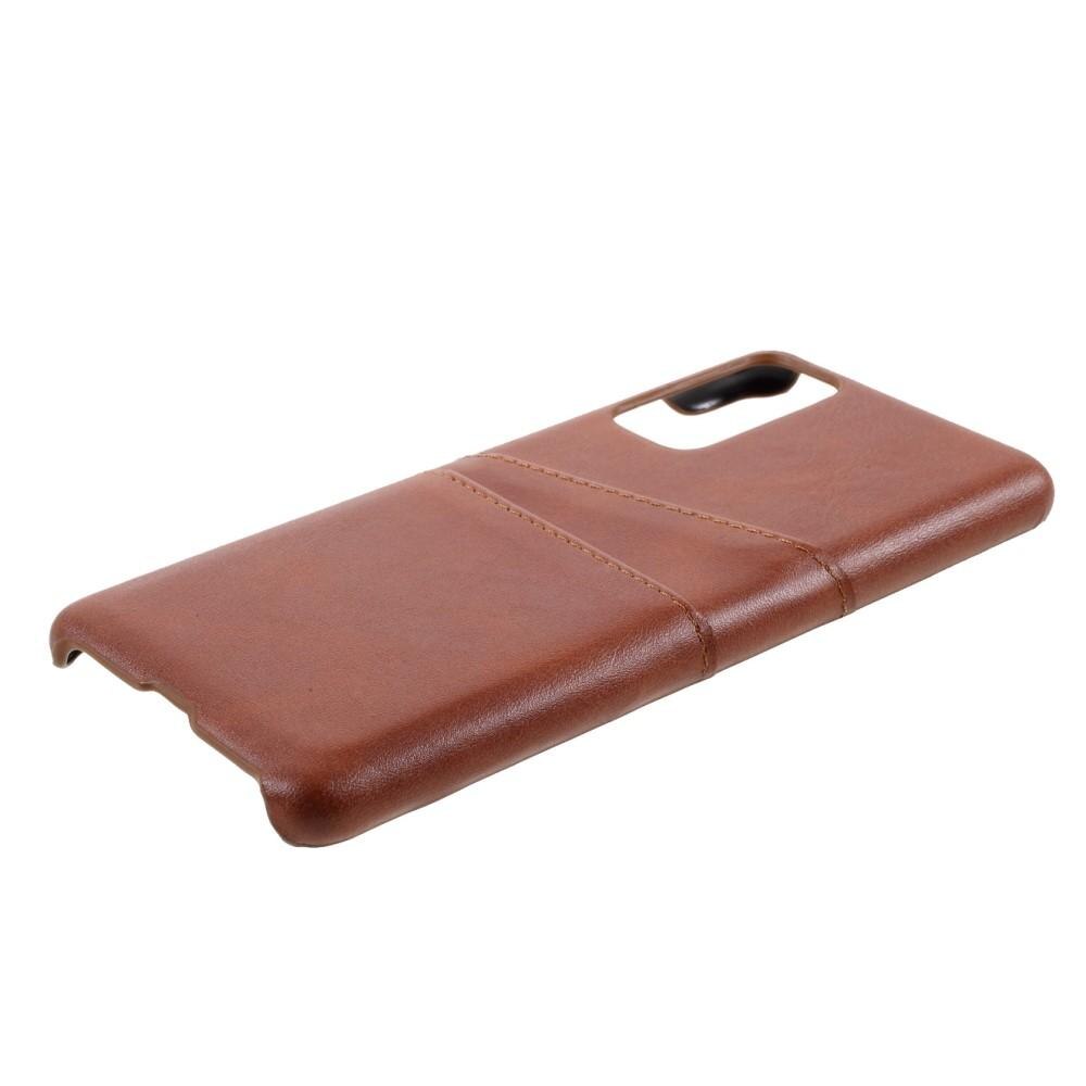 Coque Card Slots Samsung Galaxy S20 FE, Marron
