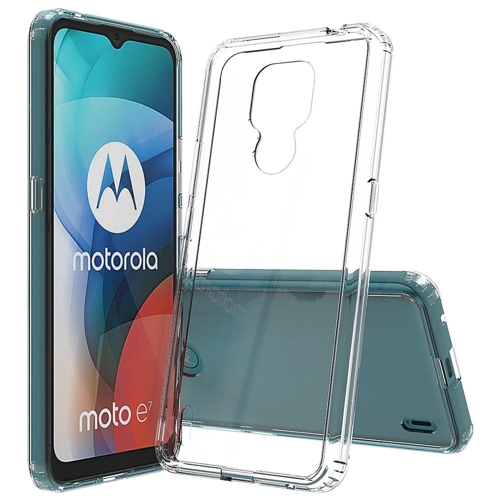 Coque hybride Crystal Hybrid pour Motorola Moto E7, transparent