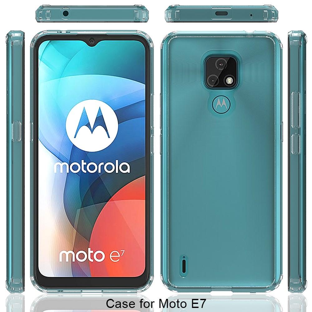 Coque hybride Crystal Hybrid pour Motorola Moto E7, transparent