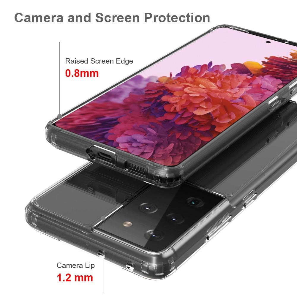 Coque hybride Crystal Hybrid pour Samsung Galaxy S21 Ultra, transparent