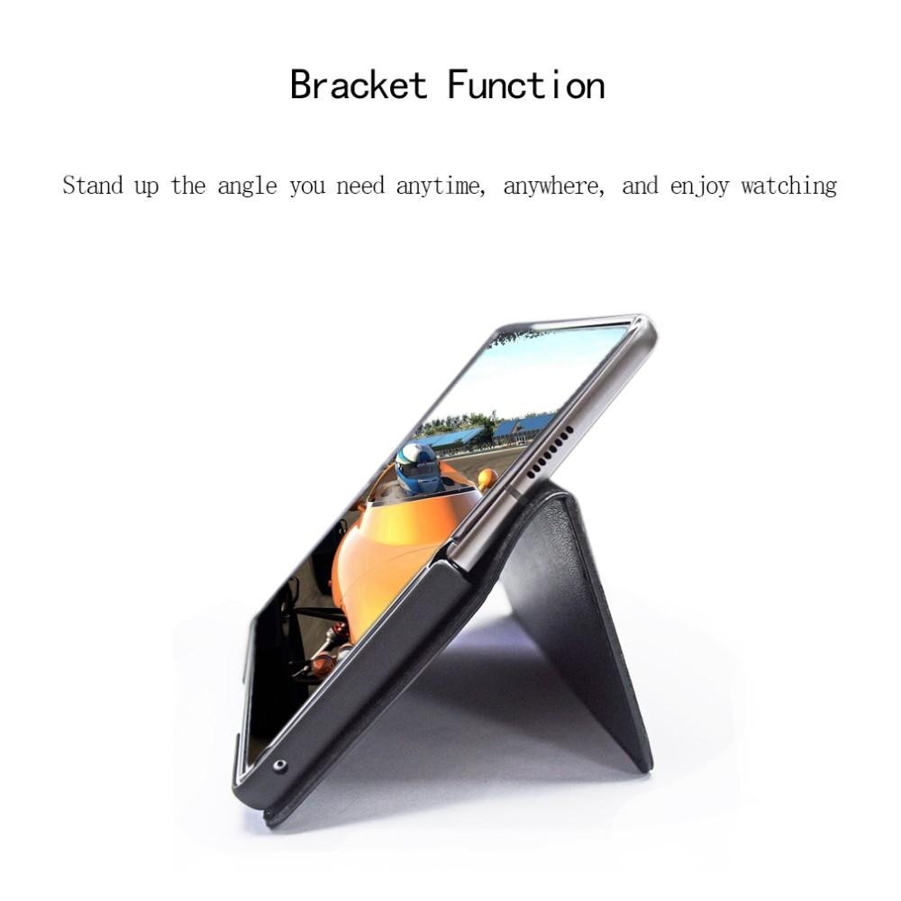 Étui en cuir veritable Samsung Galaxy Z Fold 2, noir