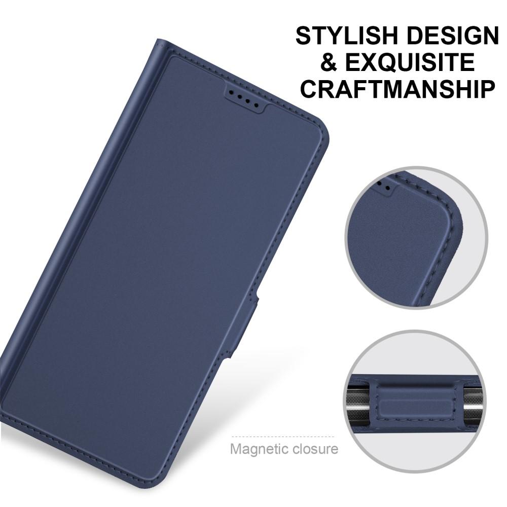 Étui portefeuille Slim Card Wallet iPhone 12/12 Pro Bleu