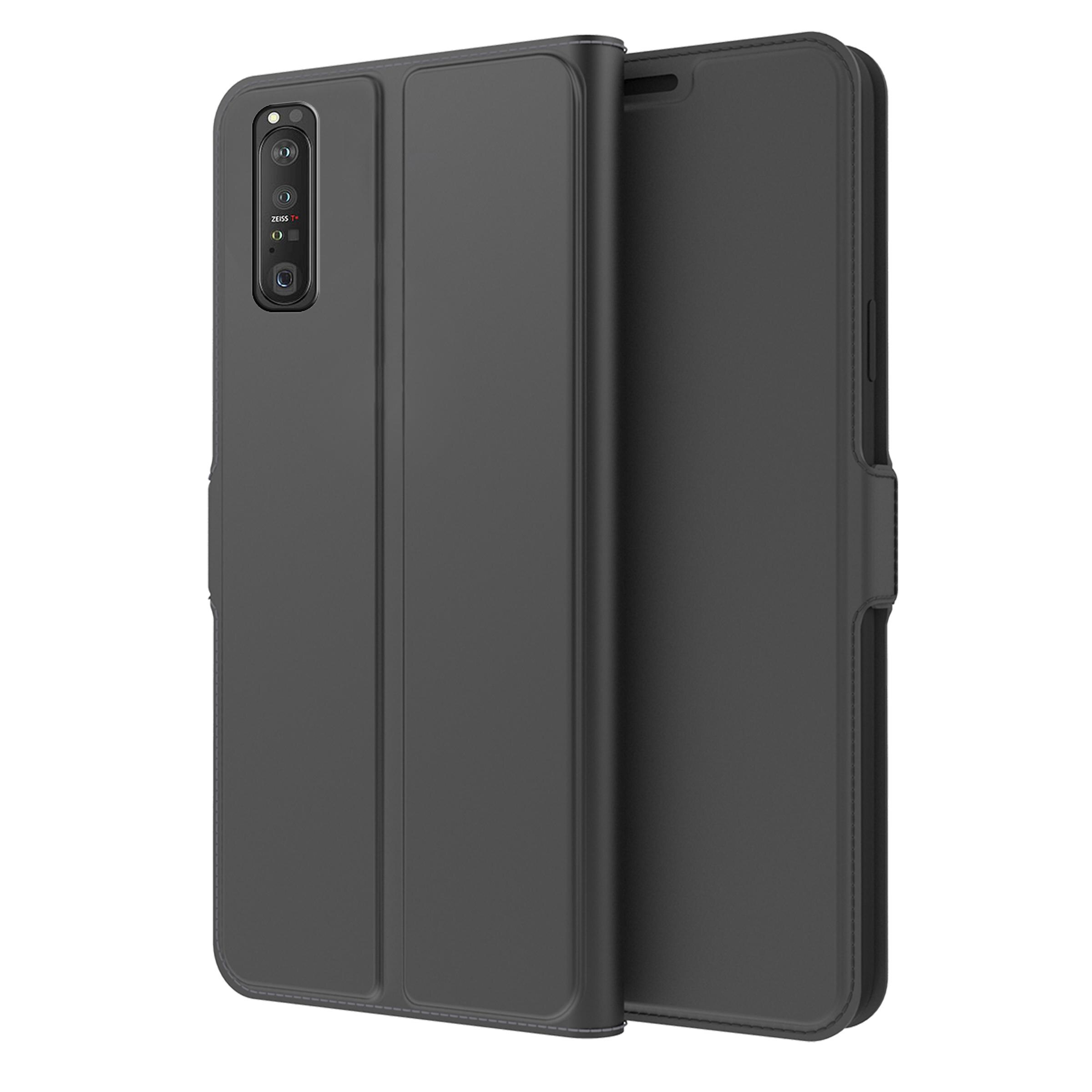 Étui portefeuille Slim Card Wallet Sony Xperia 1 III Noir