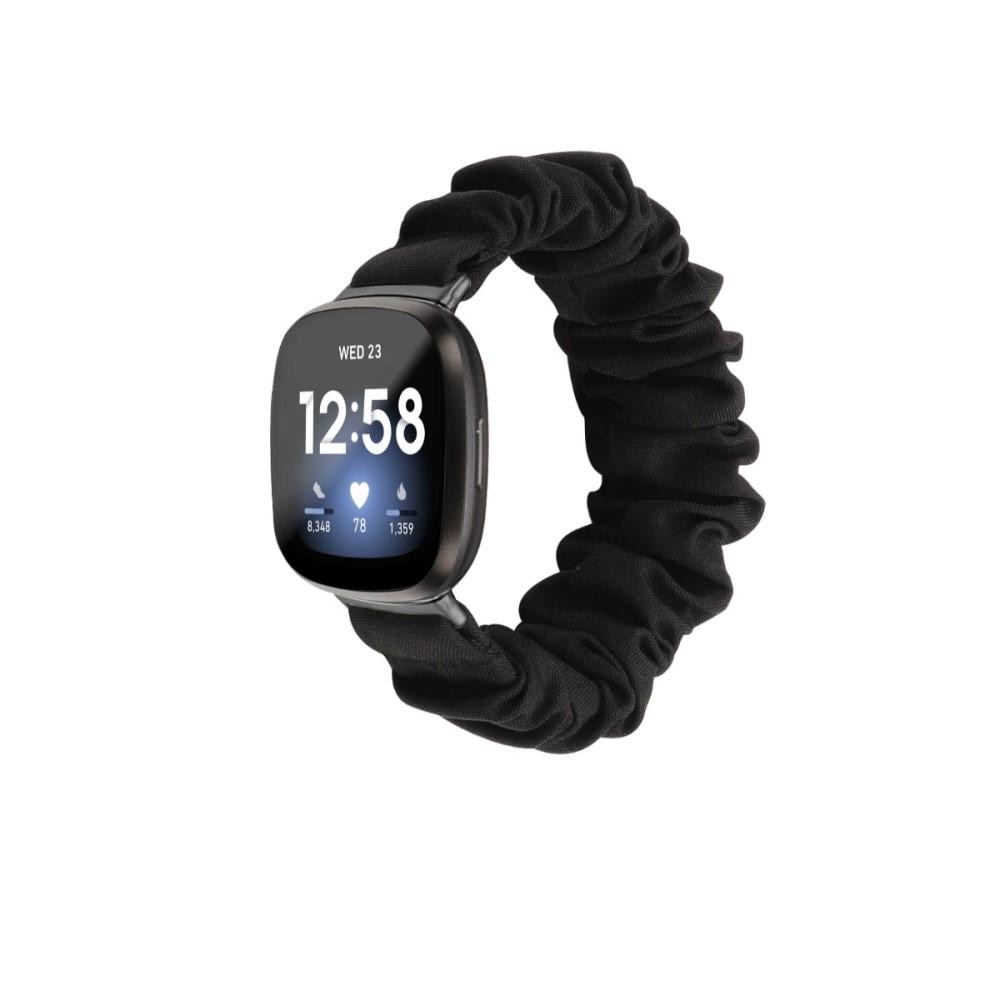 Bracelet Scrunchie Fitbit Versa 3/Sense Noir