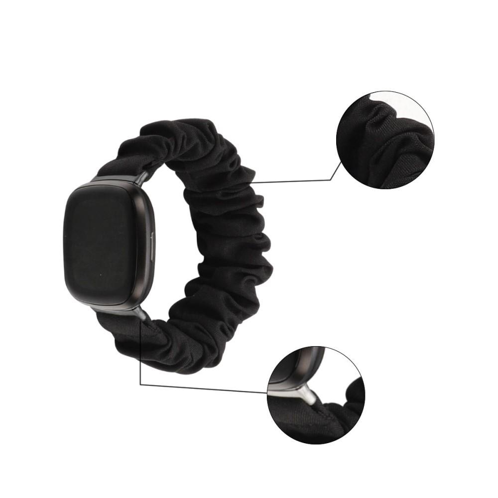 Bracelet Scrunchie Fitbit Versa 3/Sense Noir