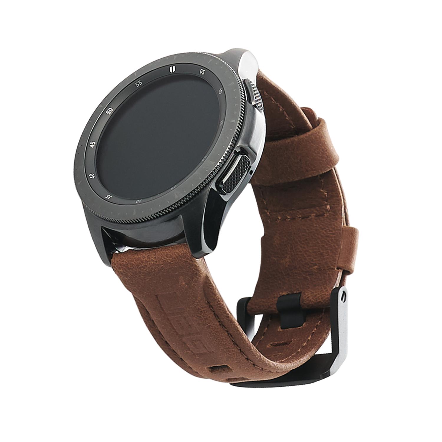 Leather Watch Strap Samsung Galaxy Watch 42mm/Watch Active Brown