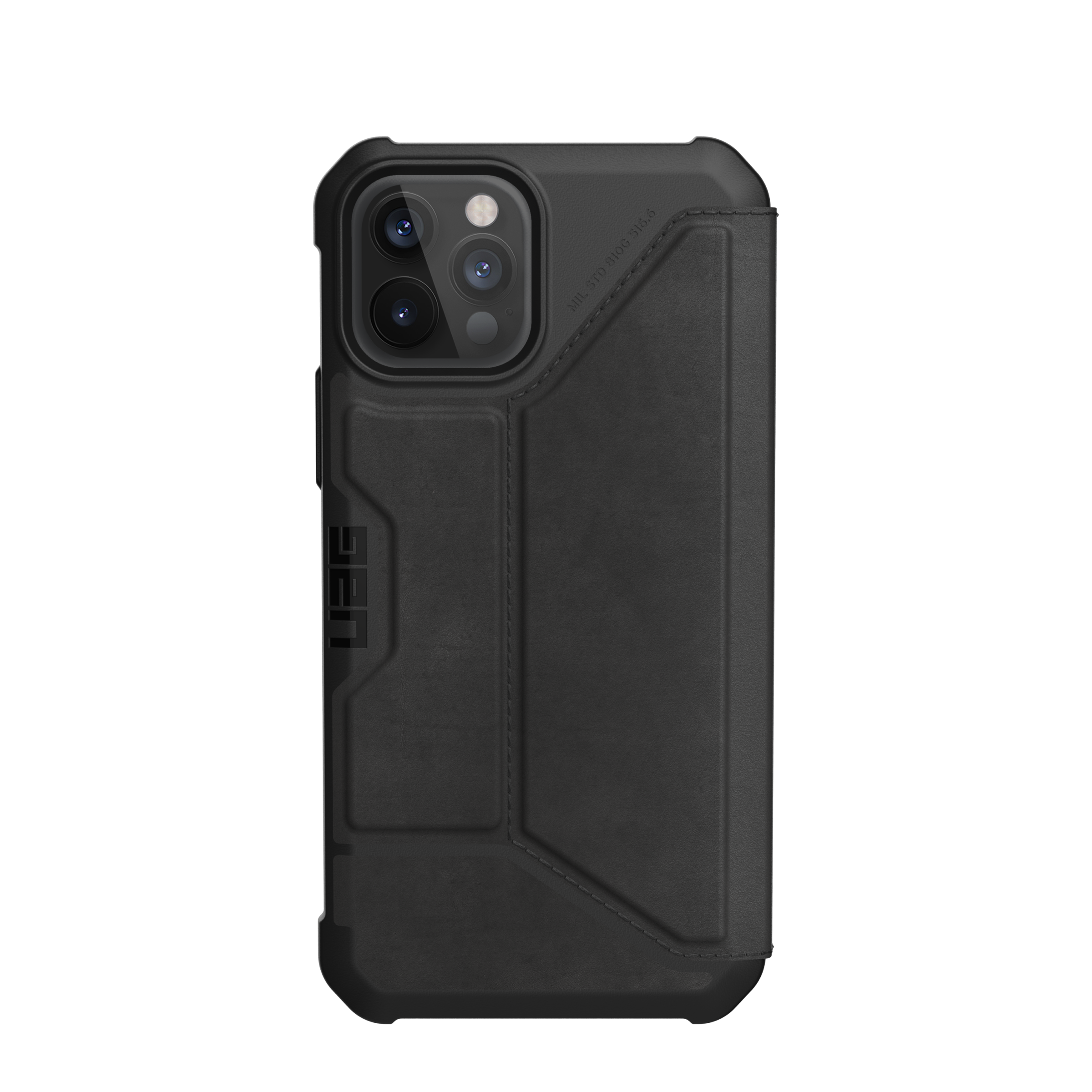 Coque Metropolis Wallet iPhone 12 Pro Max Leather Black
