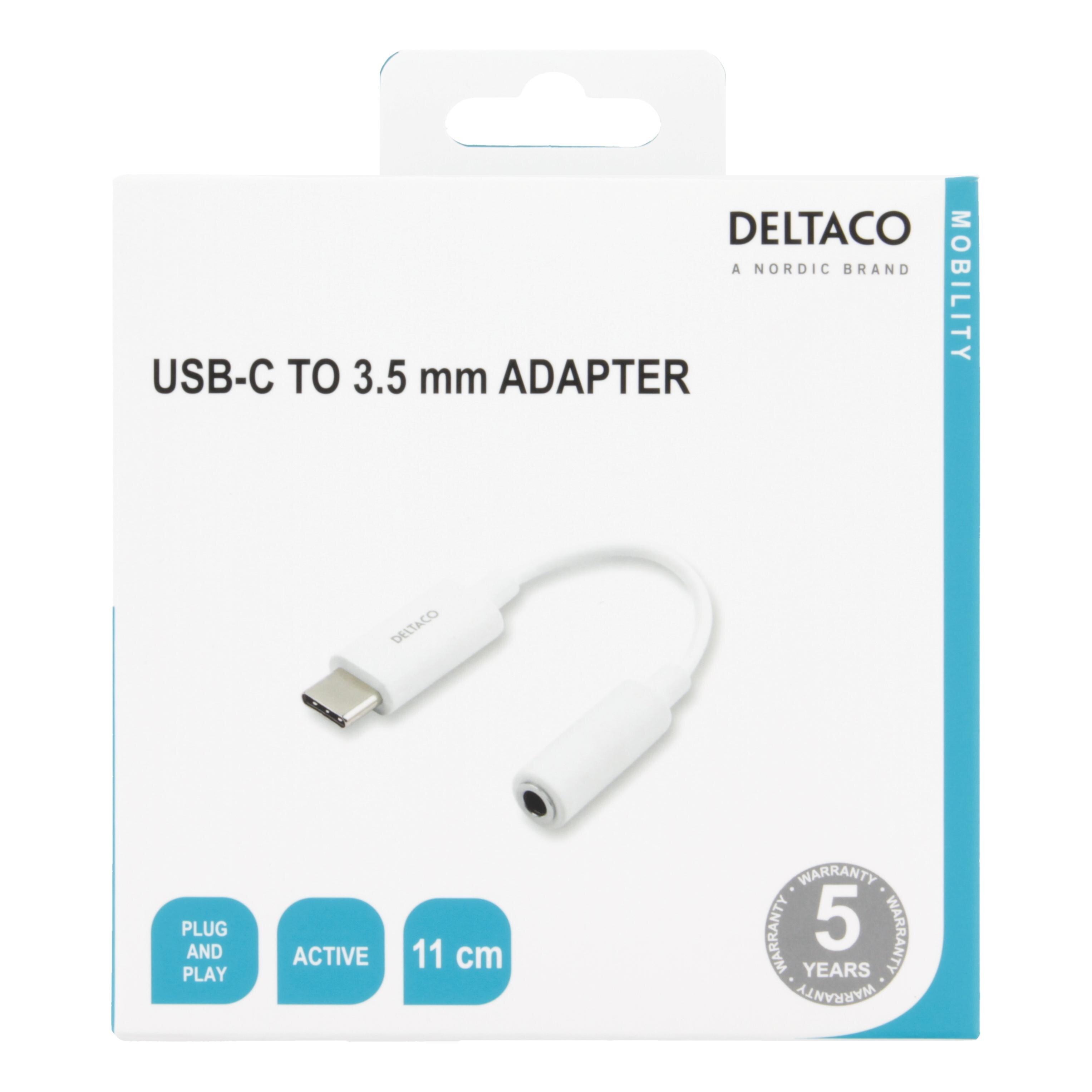 Adaptateur DAC USB-C vers 3,5 mm Blanc