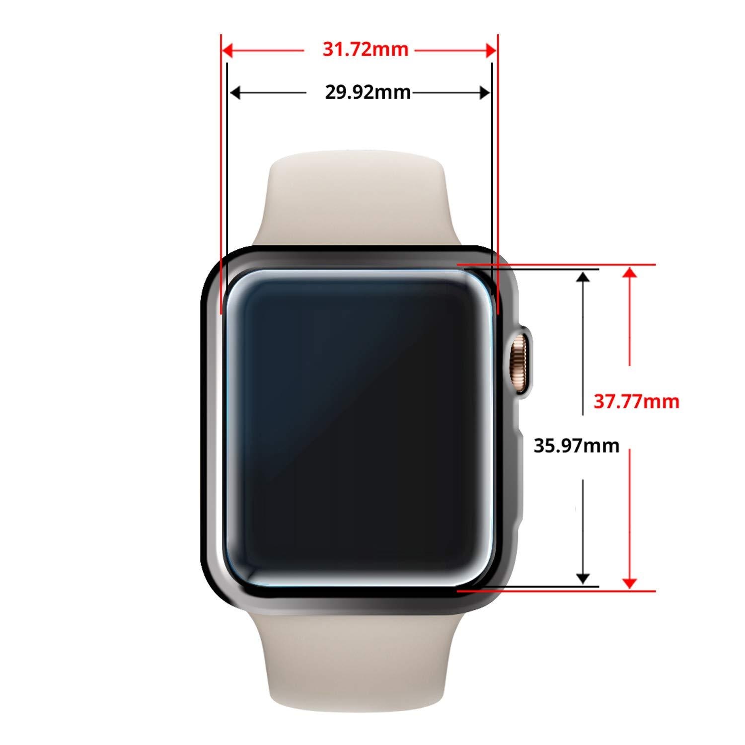 Dome Glass Screen Protector (2 pièces) Apple Watch 44 mm