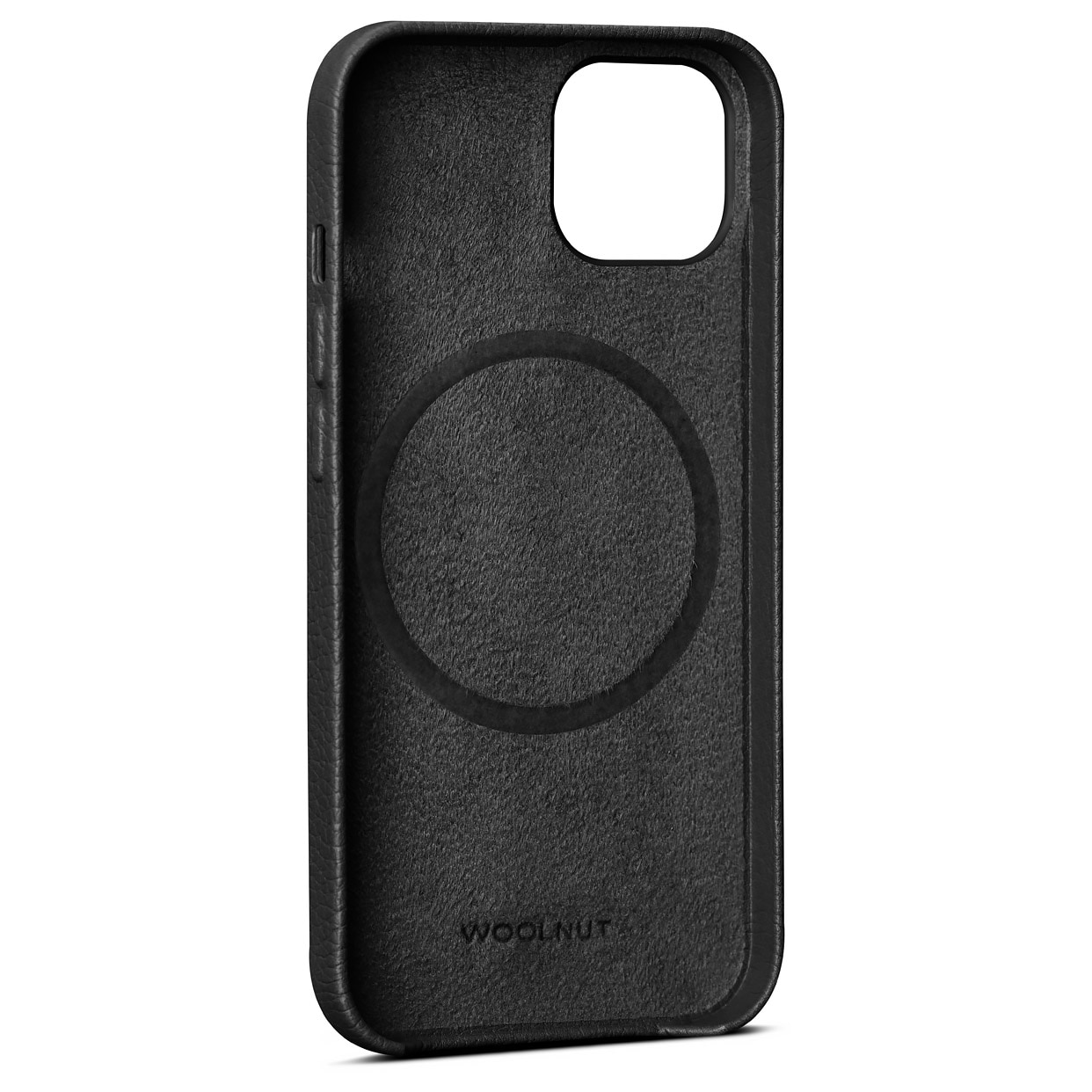 Coque Leather MagSafe iPhone 13, Black