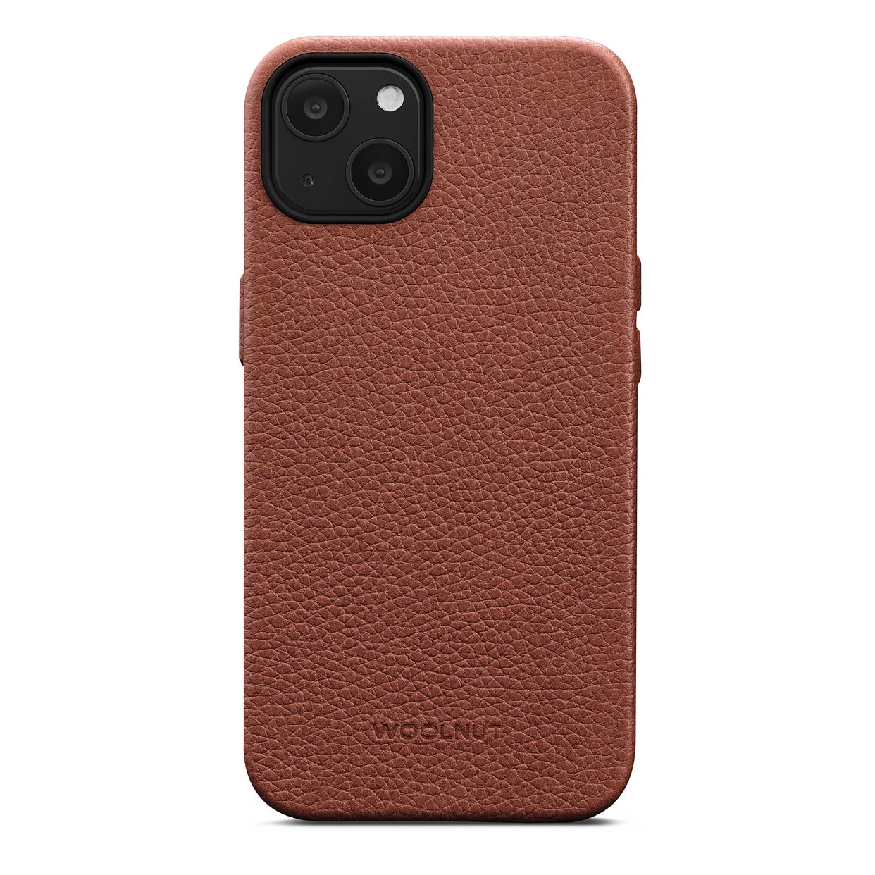 Coque Leather MagSafe iPhone 13, Cognac