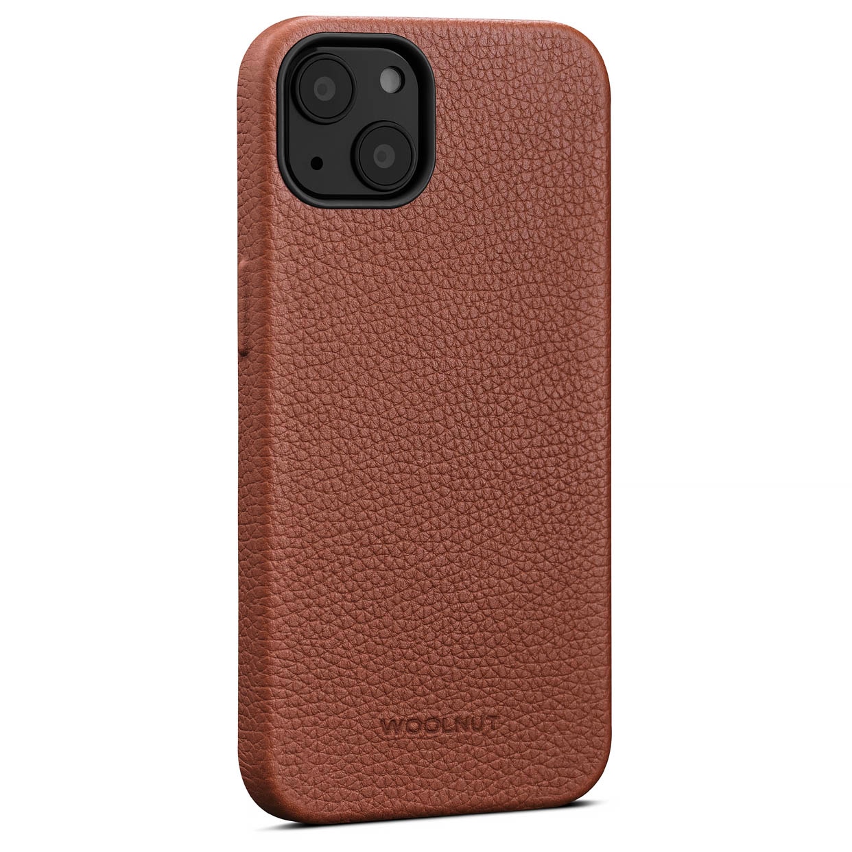 Coque Leather MagSafe iPhone 13, Cognac