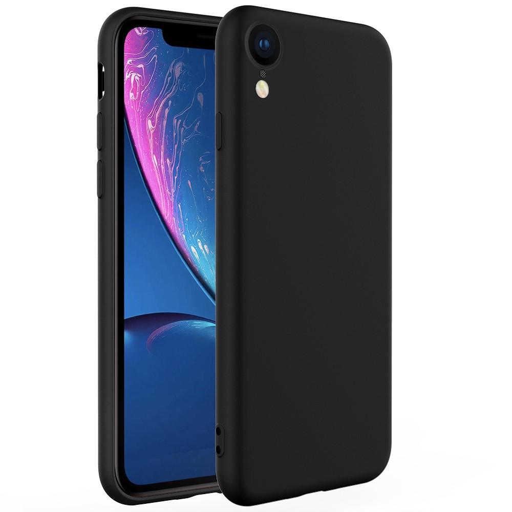 Coque Liquid Silicone iPhone Xr Black